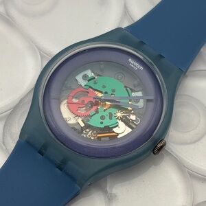 Swatch Watch - SUON102 - BLUE GREY LACQUERED
